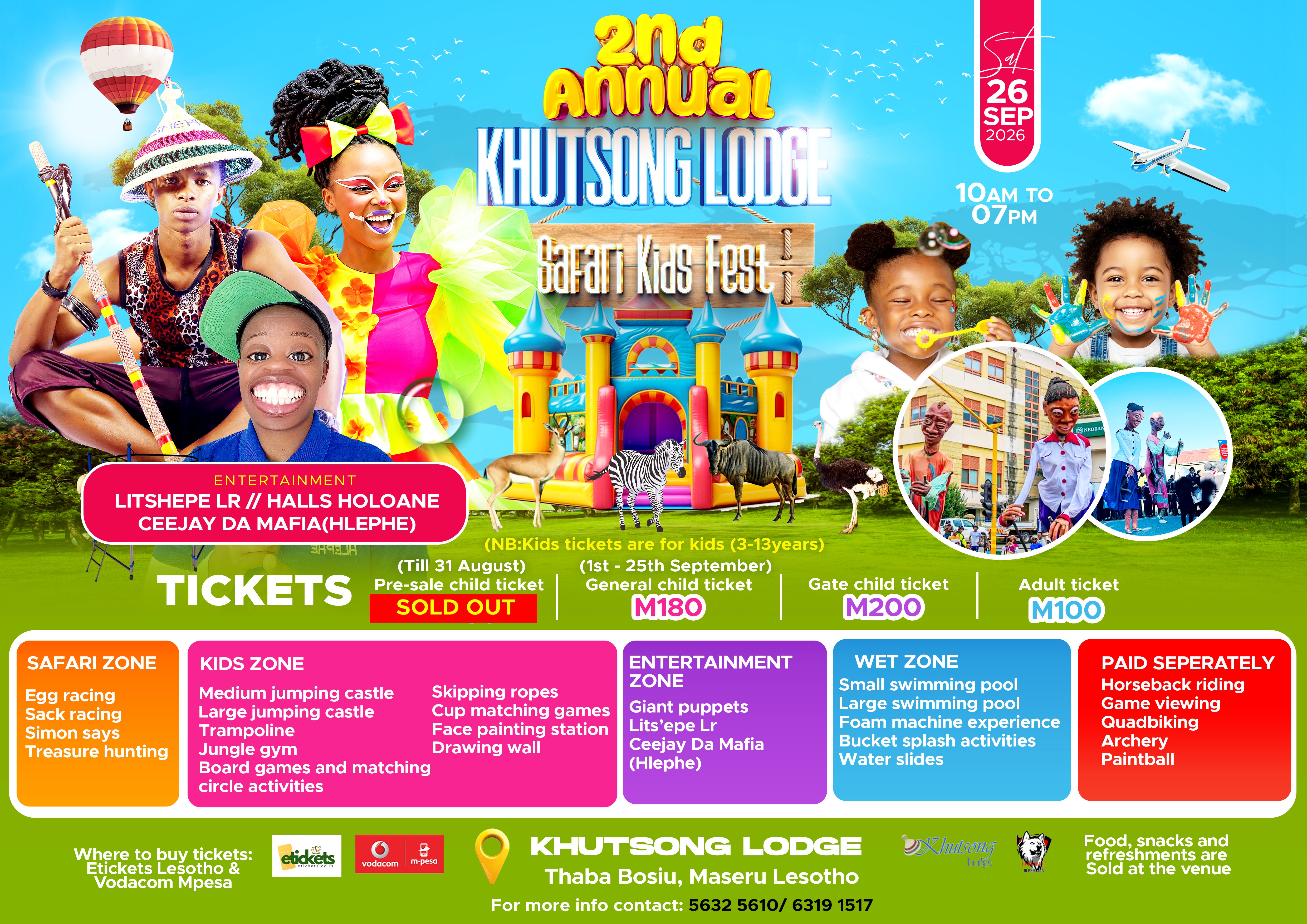 Safari Kids Fest at Khutsong Lodge